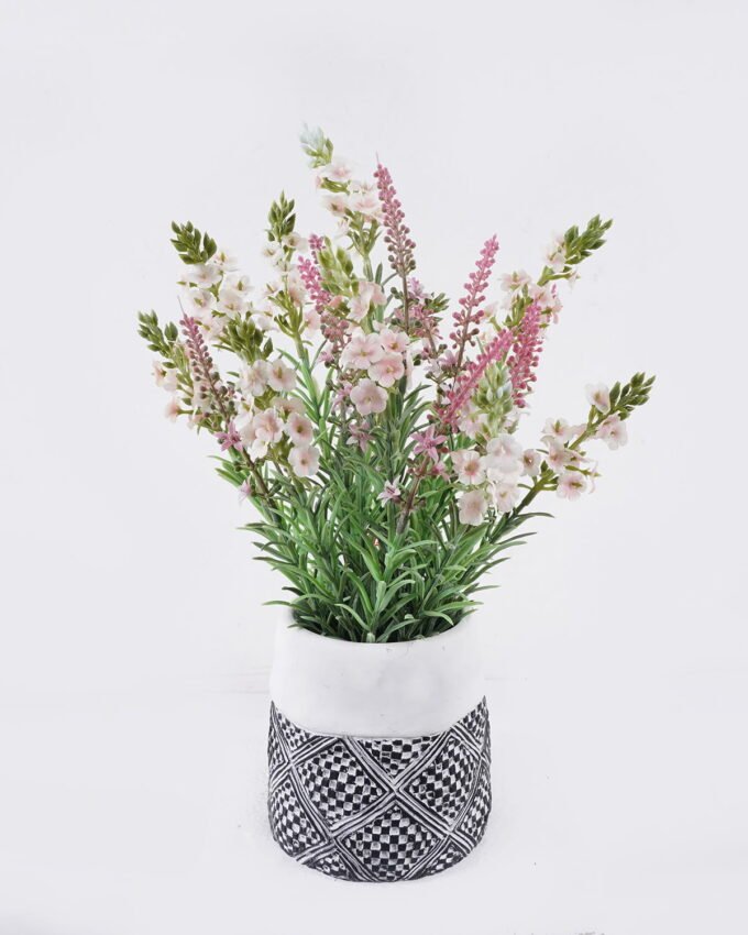 Artificial Flower 23*23*36cm Lavender in Cement pot GS-03326129 2026Jun 3,000+ sqm showroom with thousands of artificial flowers, plants & trees ready for global sourcing.