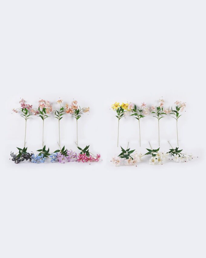 Artificial Flower 22*12*72cm Lily *5 single stem GS-64925036 2026Aug 3,000+ sqm showroom with thousands of artificial flowers, plants & trees ready for global sourcing.