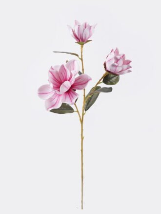 Artificial Flower 24*13*82cm Magnolia *3  single stem/real touch GS-64925040-W1 2026Aug 3,000+ sqm showroom with thousands of artificial flowers, plants & trees ready for global sourcing.