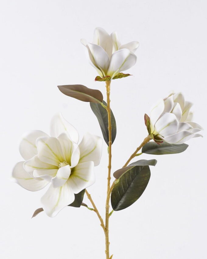 Artificial Flower 24*13*82cm Magnolia *3  single stem/real touch GS-64925040-W1 2026Aug 3,000+ sqm showroom with thousands of artificial flowers, plants & trees ready for global sourcing.