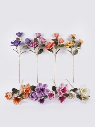 Artificial Flower 24*13*82cm Magnolia *3  single stem/real touch GS-64925040-O1 2026Aug 3,000+ sqm showroom with thousands of artificial flowers, plants & trees ready for global sourcing.