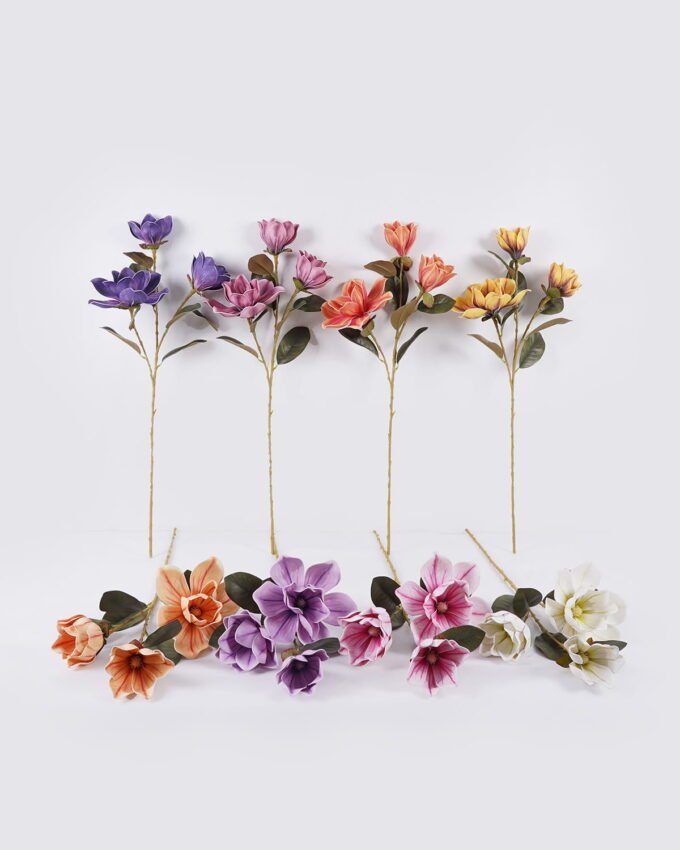 Artificial Flower 24*13*82cm Magnolia *3  single stem/real touch GS-64925040 2026Aug 3,000+ sqm showroom with thousands of artificial flowers, plants & trees ready for global sourcing.