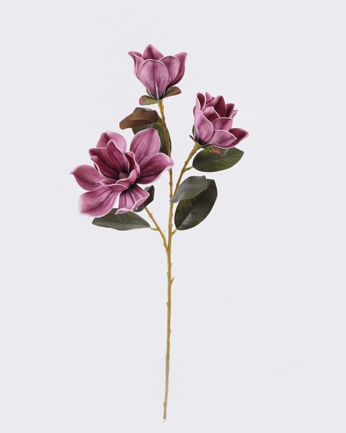 Artificial Flower 24*13*82cm Magnolia *3  single stem/real touch GS-64925040 2026Aug 3,000+ sqm showroom with thousands of artificial flowers, plants & trees ready for global sourcing.