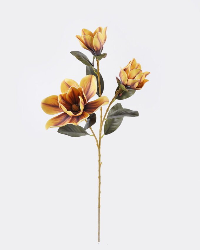 Artificial Flower 24*13*82cm Magnolia *3  single stem/real touch GS-64925040 2026Aug 3,000+ sqm showroom with thousands of artificial flowers, plants & trees ready for global sourcing.
