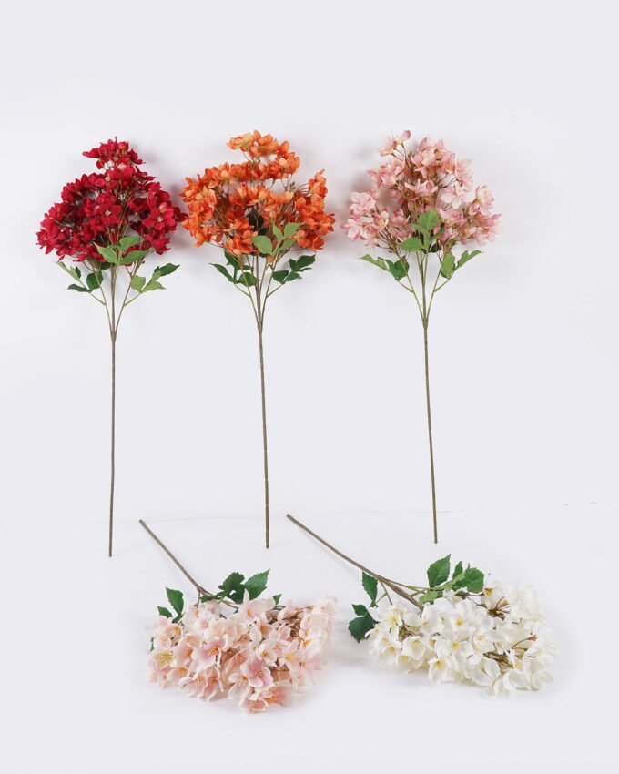 Artificial Flower 22*10*83cm Malus spectabilis *5 single stem GS-35126002 2026Jul 3,000+ sqm showroom with thousands of artificial flowers, plants & trees ready for global sourcing.