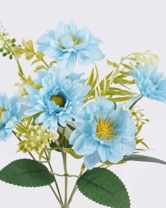 Artificial Flower 16*10*31cm Mini Chinese rose & Daisy bush*7 GS-74226002-RST-B1 2026Aug 3,000+ sqm showroom with thousands of artificial flowers, plants & trees ready for global sourcing.