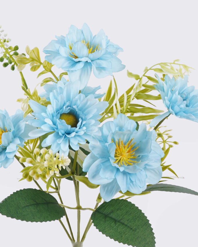 Artificial Flower 16*10*31cm Mini Chinese rose & Daisy bush*7 GS-74226002-RST-B1 2026Aug 3,000+ sqm showroom with thousands of artificial flowers, plants & trees ready for global sourcing.