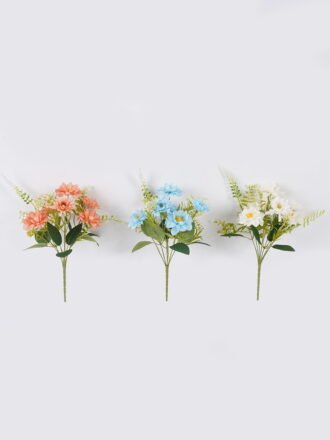 Artificial Flower 16*10*31cm Mini Chinese rose & Daisy bush*7 GS-74226002-RST-B1 2026Aug 3,000+ sqm showroom with thousands of artificial flowers, plants & trees ready for global sourcing.