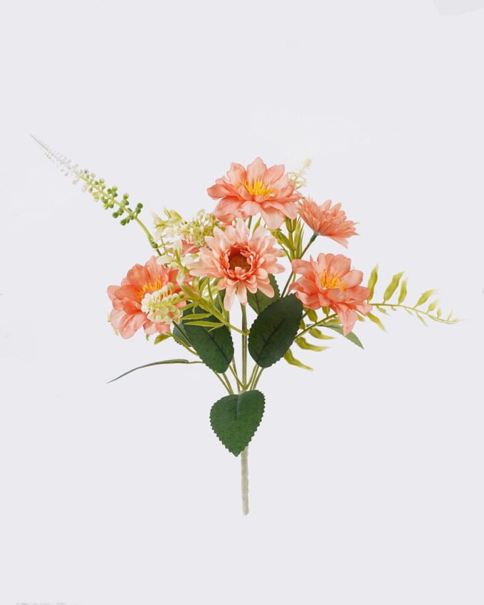 Artificial Flower 16*10*31cm Mini Chinese rose & Daisy bush*7 GS-74226002-RST 2026Aug 3,000+ sqm showroom with thousands of artificial flowers, plants & trees ready for global sourcing.