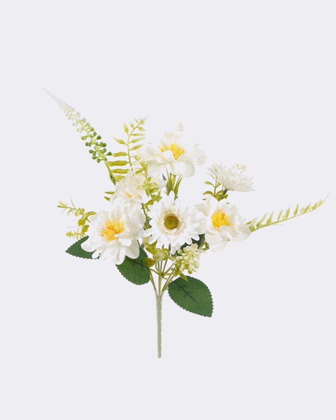 Artificial Flower 16*10*31cm Mini Chinese rose & Daisy bush*7 GS-74226002-RST 2026Aug 3,000+ sqm showroom with thousands of artificial flowers, plants & trees ready for global sourcing.