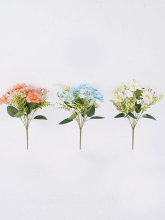 Artificial Flower 16*10*31cm Mini Chinese rose bush*7 GS-74226001-RST-O1 2026Aug 3,000+ sqm showroom with thousands of artificial flowers, plants & trees ready for global sourcing.