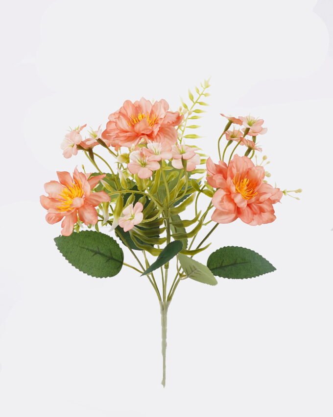 Artificial Flower 16*10*31cm Mini Chinese rose bush*7 GS-74226001-RST-O1 2026Aug 3,000+ sqm showroom with thousands of artificial flowers, plants & trees ready for global sourcing.