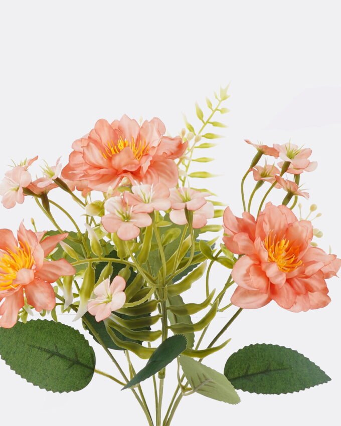 Artificial Flower 16*10*31cm Mini Chinese rose bush*7 GS-74226001-RST-O1 2026Aug 3,000+ sqm showroom with thousands of artificial flowers, plants & trees ready for global sourcing.