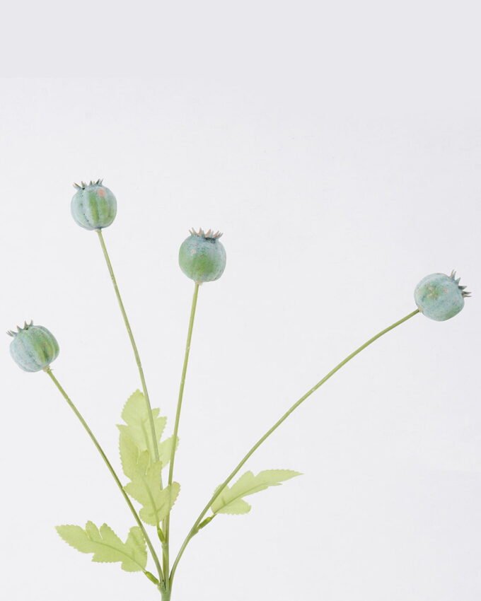 Artificial Flower 10*5*66cm Papaver fruit *4  single stem GS-77626002 2026Aug 3,000+ sqm showroom with thousands of artificial flowers, plants & trees ready for global sourcing.