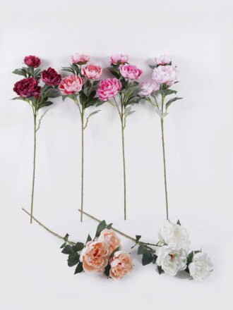 Artificial Flower 24*11*90cm Peony Anti-UV *3 single stem GS-15426034-UV-P1 2026Jun 3,000+ sqm showroom with thousands of artificial flowers, plants & trees ready for global sourcing.