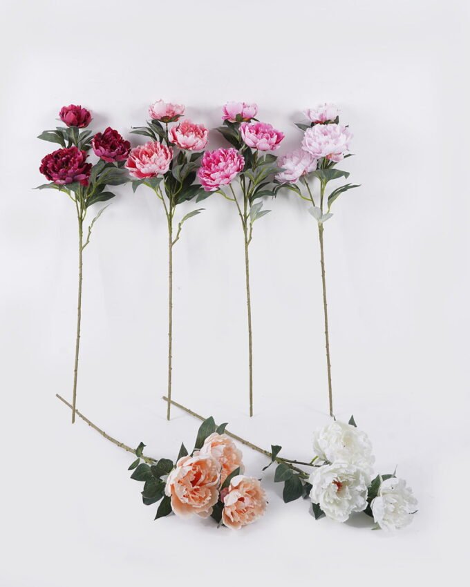 Artificial Flower 24*11*90cm Peony Anti-UV *3 single stem GS-15426034-UV 2026Jun 3,000+ sqm showroom with thousands of artificial flowers, plants & trees ready for global sourcing.
