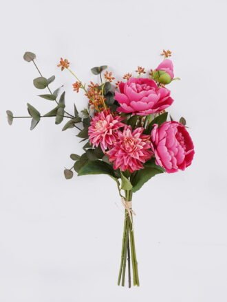 Artificial Flower 30*28*63cm  Austin Rose Eucalyptus mixed bundle GS-03325192 2026Jun 3,000+ sqm showroom with thousands of artificial flowers, plants & trees ready for global sourcing.