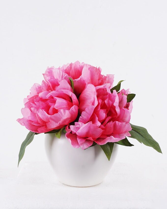 Artificial Flower 20*20*18cm Peony in Ceramic pot GS-06926003 2026Jun 3,000+ sqm showroom with thousands of artificial flowers, plants & trees ready for global sourcing.