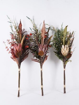 Artificial Flower 31*10*115cm Protea cynaroides Setaria viridis bundle GS-37526012-C1 2026Jul 3,000+ sqm showroom with thousands of artificial flowers, plants & trees ready for global sourcing.