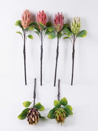 Artificial Flower 18*7*67cm Protea cynaroides single stem GS-59026001-G3 2026Aug 3,000+ sqm showroom with thousands of artificial flowers, plants & trees ready for global sourcing.