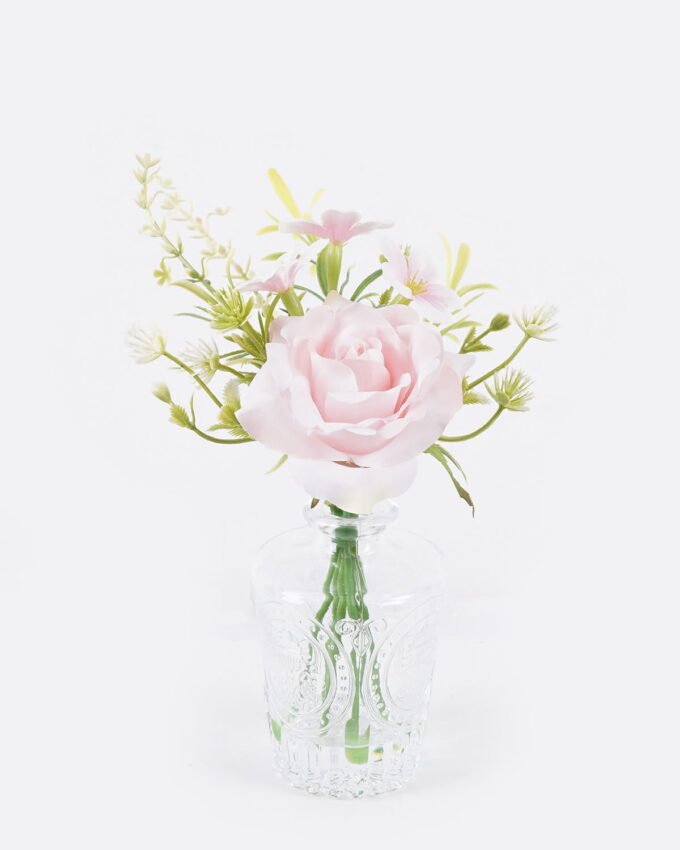 Artificial Flower 12*11*22cm Rose in glass ware GS-16826007 2026Jul 3,000+ sqm showroom with thousands of artificial flowers, plants & trees ready for global sourcing.
