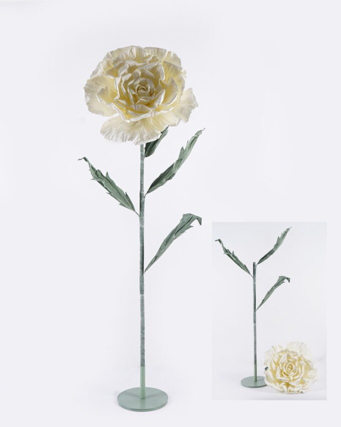 Artificial Flower 50*38*150cm Rose  in iron plate GS-76126001-W1 2026Aug 3,000+ sqm showroom with thousands of artificial flowers, plants & trees ready for global sourcing.