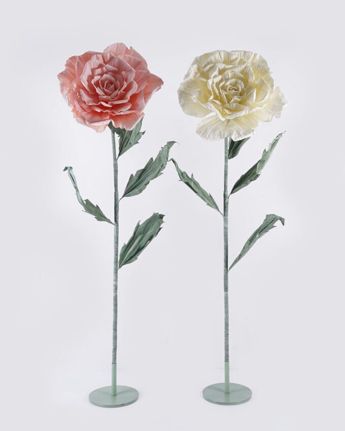 Artificial Flower 50*38*150cm Rose  in iron plate GS-76126001 2026Aug 3,000+ sqm showroom with thousands of artificial flowers, plants & trees ready for global sourcing.