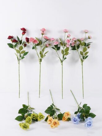 Artificial Flower 19*5*66cm Rose single stem GS-74226010-P1 2026Aug 3,000+ sqm showroom with thousands of artificial flowers, plants & trees ready for global sourcing.