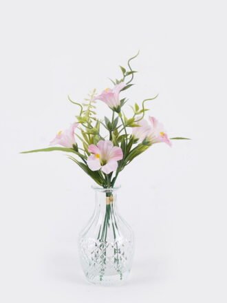 Artificial Flower 13*10*29cm Ruellia elegans in glass ware GS-16826004 2026Jul 3,000+ sqm showroom with thousands of artificial flowers, plants & trees ready for global sourcing.