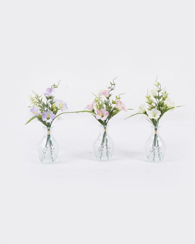 Artificial Flower 13*10*29cm Ruellia elegans in glass ware GS-16826004 2026Jul 3,000+ sqm showroom with thousands of artificial flowers, plants & trees ready for global sourcing.