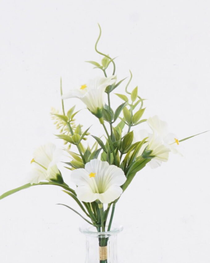 Artificial Flower 13*10*29cm Ruellia elegans in glass ware GS-16826004 2026Jul 3,000+ sqm showroom with thousands of artificial flowers, plants & trees ready for global sourcing.