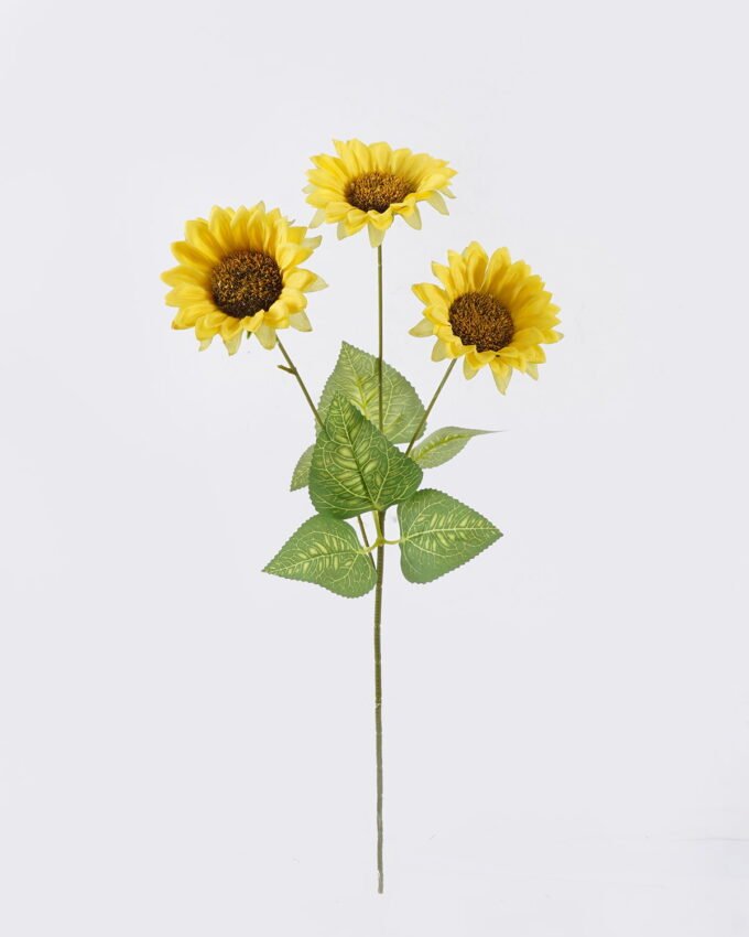 Artificial Flower 27*8*48cm Sunflower *3 single stem GS-74226019-C1 2026Aug 3,000+ sqm showroom with thousands of artificial flowers, plants & trees ready for global sourcing.