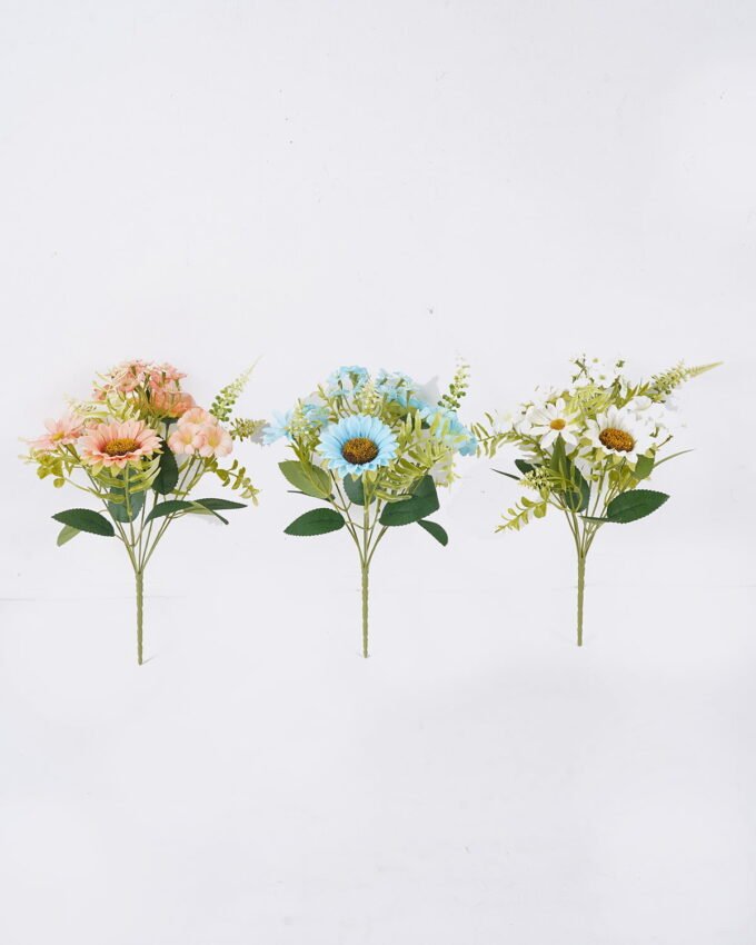 Artificial Flower 16*10*31cm Sunflower & Daisy bush*7 GS-74226004-RST 2026Aug 3,000+ sqm showroom with thousands of artificial flowers, plants & trees ready for global sourcing.