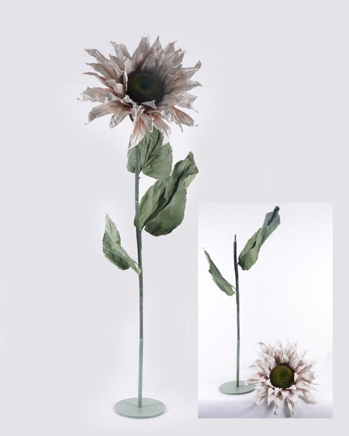 Artificial Flower 65*45*180cm Sunflower  in iron plate GS-76126002 2026Aug 3,000+ sqm showroom with thousands of artificial flowers, plants & trees ready for global sourcing.