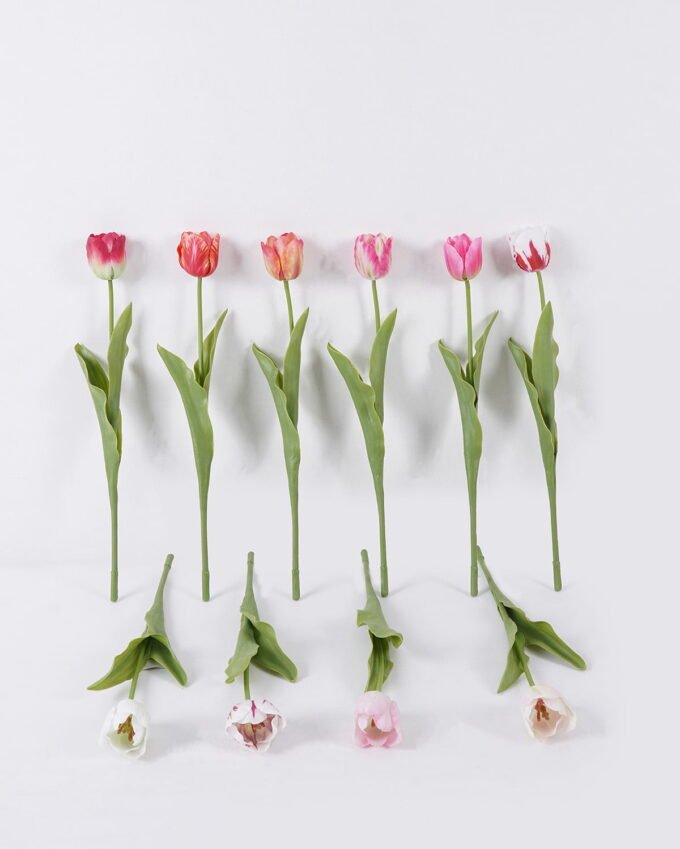 Artificial Flower Tulip single stem real touch GS-68626008_1 Artificial Flower 12*5*45cm Tulip single stem/real touch GS-68626008 2026Aug 3,000+ sqm showroom with thousands of artificial flowers, plants & trees ready for global sourcing.