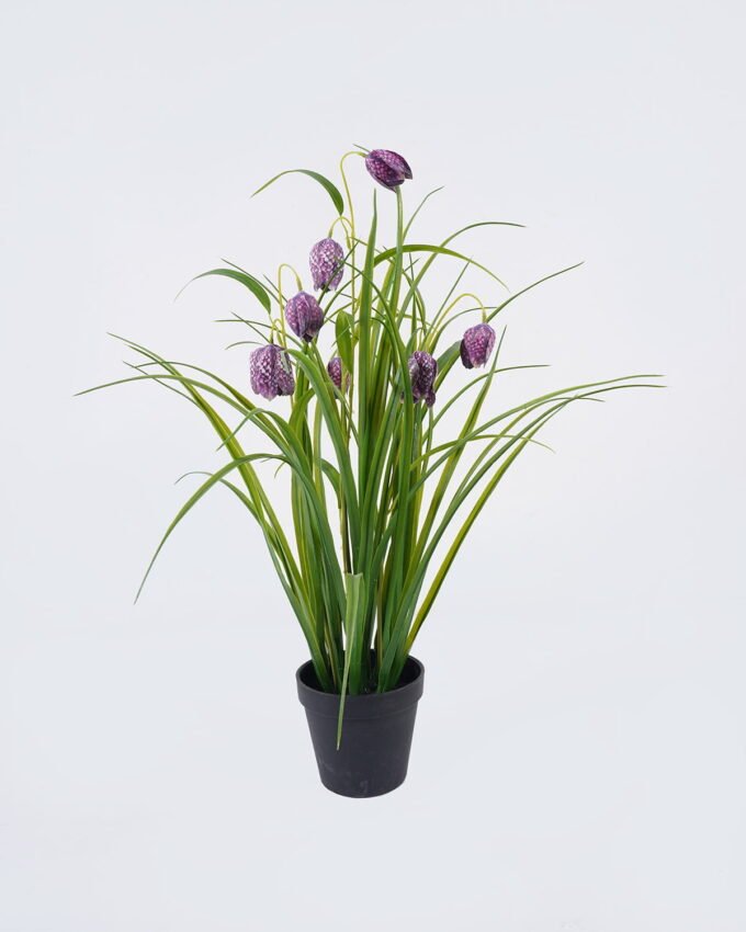 Artificial Flower 30*27*57m Sichuan fritillaria  in PP pot GS-39126005-Z1 2026Jul 3,000+ sqm showroom with thousands of artificial flowers, plants & trees ready for global sourcing.