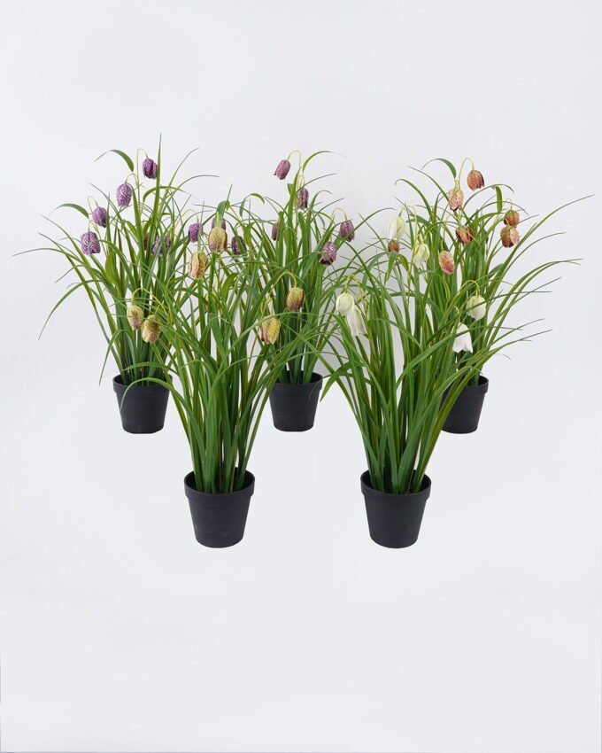 Artificial Flower 30*27*57m Sichuan fritillaria  in PP pot GS-39126005 2026Jul 3,000+ sqm showroom with thousands of artificial flowers, plants & trees ready for global sourcing.