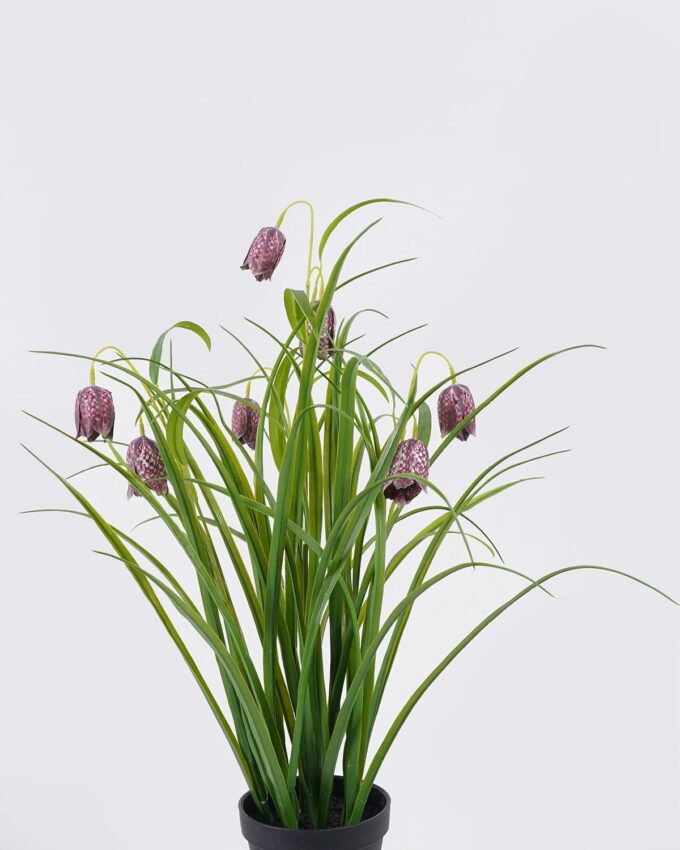 Artificial Flower 30*27*57m Sichuan fritillaria  in PP pot GS-39126005 2026Jul 3,000+ sqm showroom with thousands of artificial flowers, plants & trees ready for global sourcing.