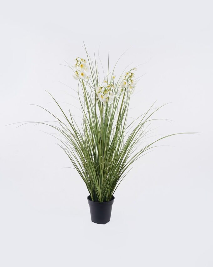 Artificial Grass Bellflower PVC grass in PP pot GS-03326111_5 Artificial Grass 60*60*80cm Bellflower PVC grass in PP pot GS-03326111 2026Jun 3,000+ sqm showroom with thousands of artificial flowers, plants & trees ready for global sourcing.