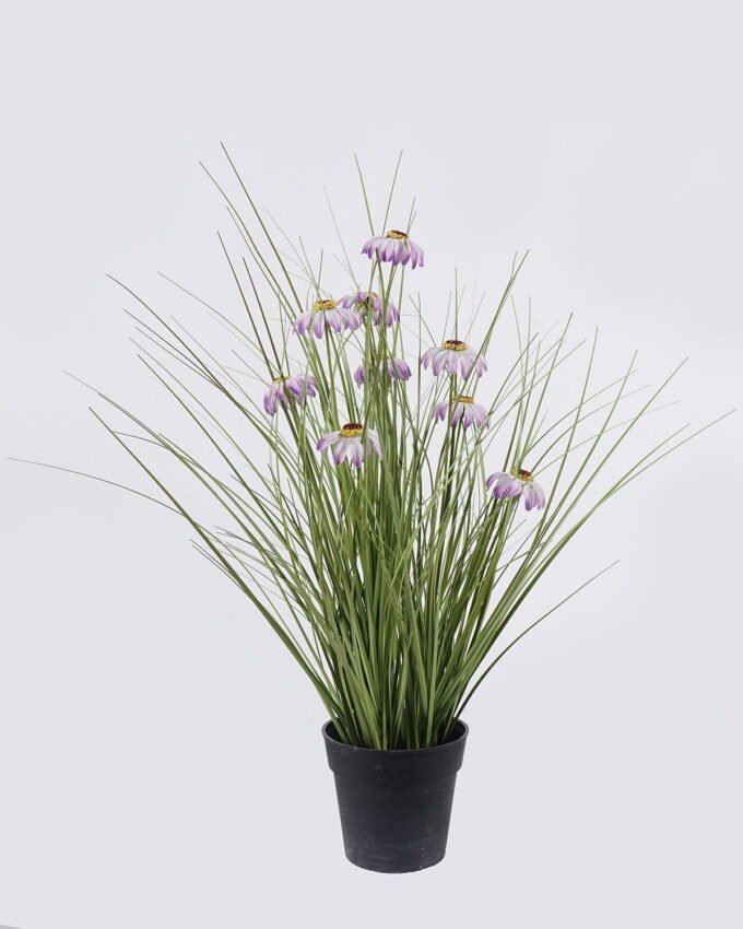 Artificial Grass 40*40*42cm Echinacea PVC Grass in PP pot GS-03326084-Z1 2026Jun 3,000+ sqm showroom with thousands of artificial flowers, plants & trees ready for global sourcing.