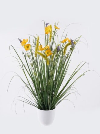 Artificial Grass 23*15*51cm Frangipani Grass in linen GS-29426037 2026Jul 3,000+ sqm showroom with thousands of artificial flowers, plants & trees ready for global sourcing.
