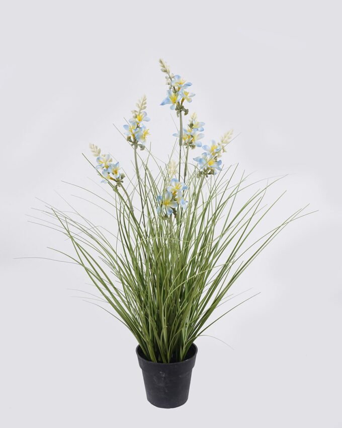 Artificial Grass 40*40*52cm Hyacinth  PVC Grass in PP pot GS-03326086-B1 2026Jun 3,000+ sqm showroom with thousands of artificial flowers, plants & trees ready for global sourcing.