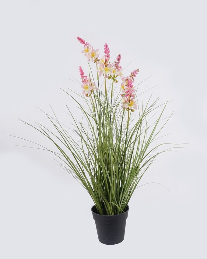 Artificial Grass 40*40*52cm Hyacinth  PVC Grass in PP pot GS-03326086-P1 2026Jun 3,000+ sqm showroom with thousands of artificial flowers, plants & trees ready for global sourcing.