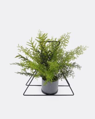 Artificial Fern Plant  Decorative Iron Frame with Triangular Leaves Wild Fern Potted Greenery GS-48126017-UV 2026Aug 3,000+ sqm showroom with thousands of artificial flowers, plants & trees ready for global sourcing.