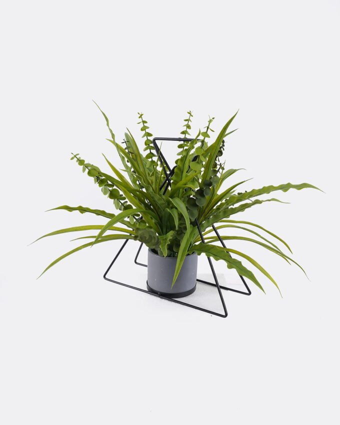 Artificial Plant Decorativeironworkpiecewithtriangularleavesofwildfernpottedleaf GS-48126018-UV_7 Artificial Fern Plant with Triangular Leaves Decorative Iron Work Potted Greenery GS-48126018-UV 2026Aug 3,000+ sqm showroom with thousands of artificial flowers, plants & trees ready for global sourcing.