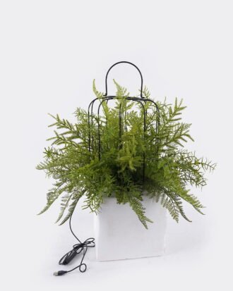 Artificial Fern Plant Mixed Fern Leaves with Birdcage LED Lamp Fixture (USB Powered) Potted Greenery GS-48126001 2026Aug 3,000+ sqm showroom with thousands of artificial flowers, plants & trees ready for global sourcing. Artificial Fern Plant Mixed Fern Leaves with Birdcage LED Lamp Fixture (USB Powered) Potted Greenery GS-48126001 2026Aug 3,000+ sqm showroom with thousands of artificial flowers, plants & trees ready for global sourcing.