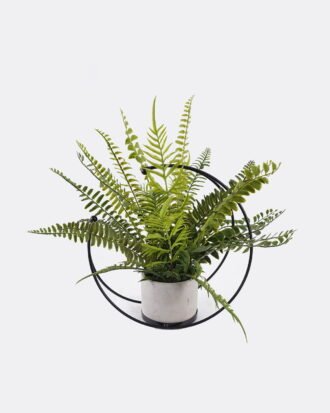 Artificial Plant  Moon-Shaped Iron Frame with Decorative Potted Greenery GS-48126013-UV 2026Aug 3,000+ sqm showroom with thousands of artificial flowers, plants & trees ready for global sourcing.