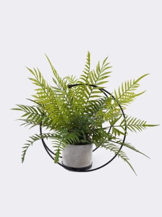 Artificial Fern Plant Wild Fern with Triangular Leaves, Decorative Iron Frame Potted Greenery GS-48126015-UV 2026Aug 3,000+ sqm showroom with thousands of artificial flowers, plants & trees ready for global sourcing.