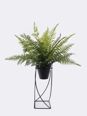 Artificial Fern Plant Mixed Fern Leaves with Circular Iron Frame Potted Greenery GS-48126007-UV 2026Aug 3,000+ sqm showroom with thousands of artificial flowers, plants & trees ready for global sourcing.