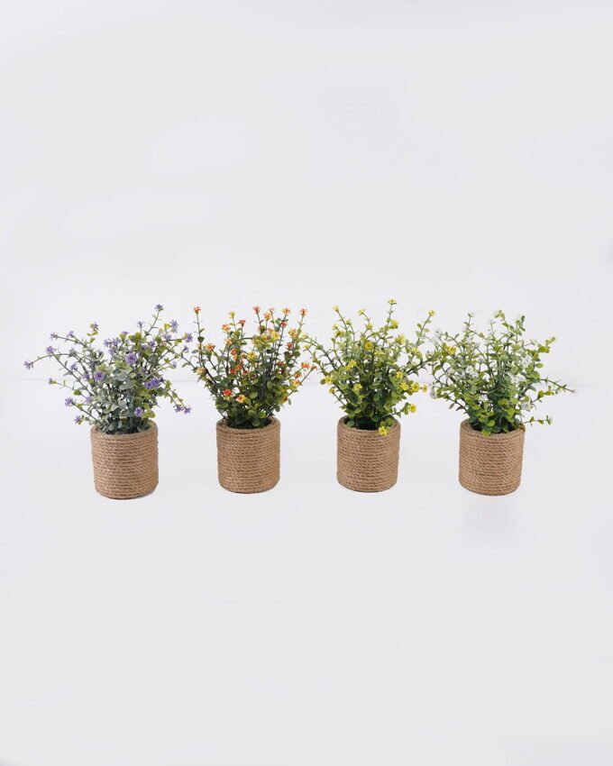 Artificial Table Plants 23*13*23cm Flower in Hemp rope pot GS-38926037 2026Jul 3,000+ sqm showroom with thousands of artificial flowers, plants & trees ready for global sourcing.